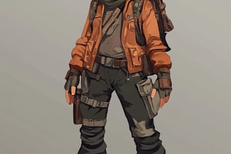 draw 2d game character or 2d game character