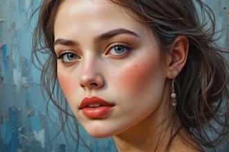paint customized portraits into an oil painting