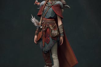 fantasy character art and unique fantasy character