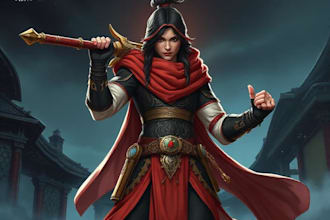 draw character concept art