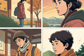 ilustrate your story into a comic or manga