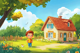 illustrate children picture book illustration