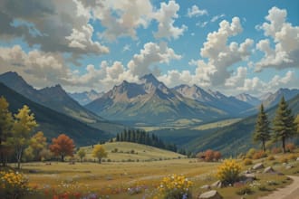 draw oil painting, digital oil painting
