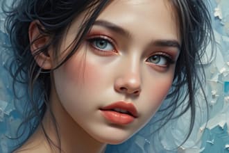 draw oil painting, digital oil painting