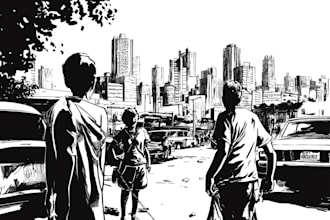 do comics book pages, storyboards, illustration