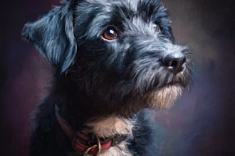 paint stunning pet portrait