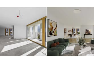 do virtual staging, 3d interior renovation,property staging,furniture staging
