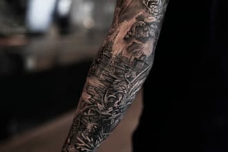 do a tattoo design of tattoo sleeve