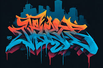design custom graffiti text, tags, street art, and logo