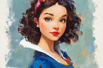do disney cartoon portrait