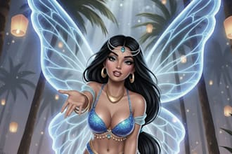 draw a fairy tale illustration