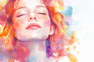 illustrate your wedding venue in watercolor realistically