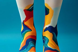 design custom and unique socks design