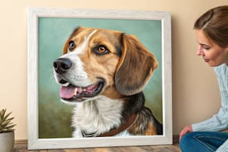 make custom pet portrait or animal art