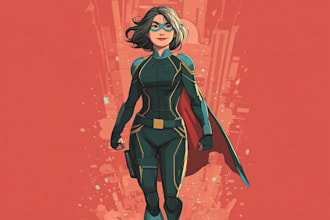 draw  comic illustration  poster comic book artist