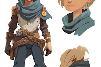 draw 2d game character or 2d game character