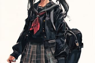 draw a anime character