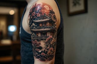 draw a high quality tattoo artwork in japanese style