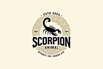 design outstanding scorpion logo for you