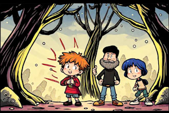 draw comic strip cartoon