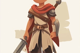 draw 2d game character or 2d game character