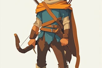 do 2d game character illustration
