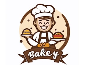 design a unique bakery logo for pastry shops, cafes, and home bakers