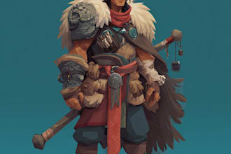 make a character for game art