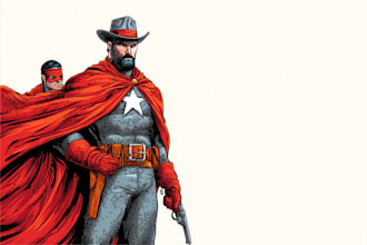 draw a illustration in comic style