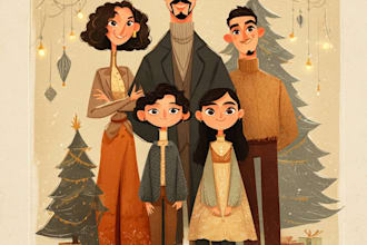 do a christmas family couple portrait