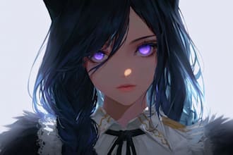 make digital illustration,original character art, anime art