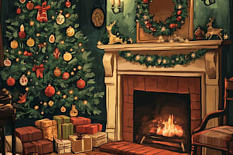 do an awesome christmas cartoon
