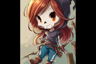 draw a cute chibi character for you