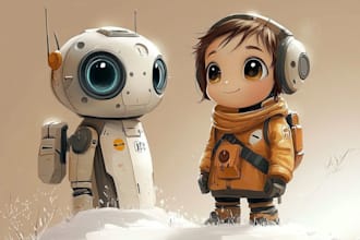do  mecha robot character sheet design