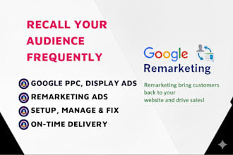 run google ads retargeting, dynamic remarketing and display campaigns