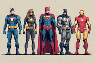 make a superhero comic