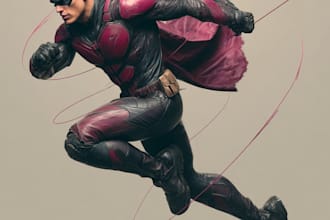 superhero character for comics