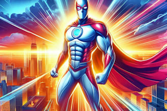 customized you in a superhero famous character