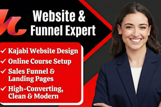 kajabi website design, kajabi online course, kajabi sales funnel, landing page