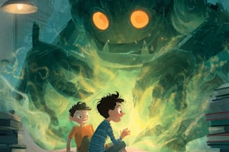 create whimsical children book cover art and illustration