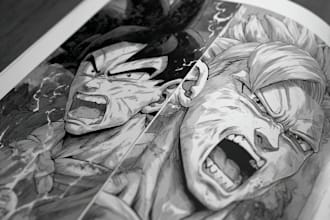 draw art for comic book covers, novels, games