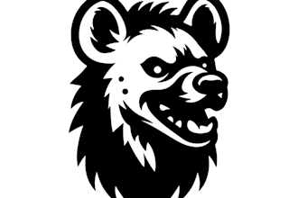 design outstanding hyena logo with express delivery