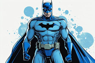 do comic book illustration, marvel comic superhero