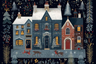 design beautiful christmas card and new year cards