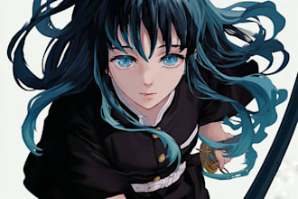 draw anime art, character art, fanart, pfp and vtuber