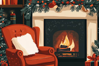 illustrate children story book illustration, magical