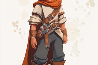 draw 2d game character or 2d game
