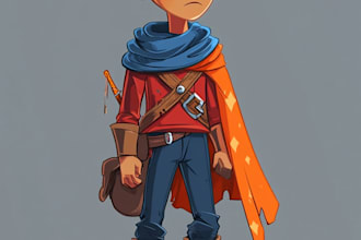 draw 2d game characters and game assets
