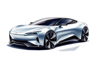 drawing a car or vehicle design