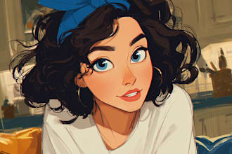 do disney cartoon portrait